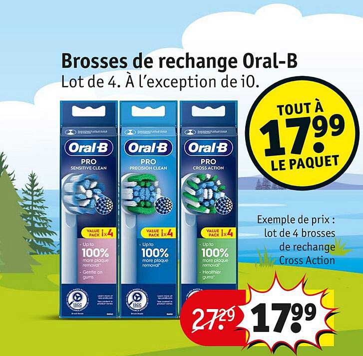 brosses de rechange oral-b