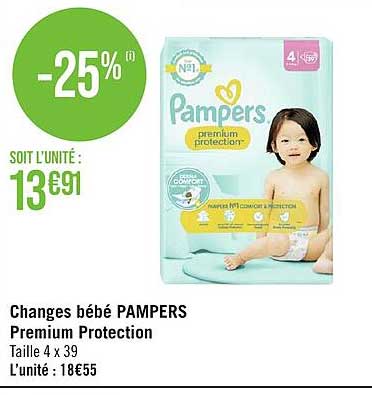 Changes Bébé Pampers Premium Protection