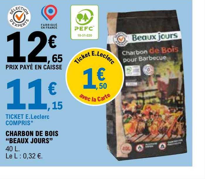 charbon de bois "beaux jours"