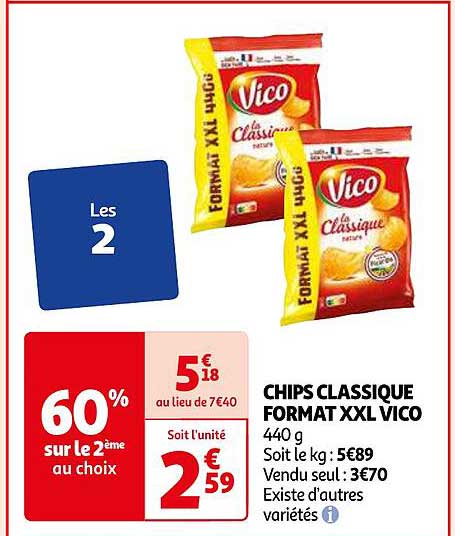 chips classique format xxl vico