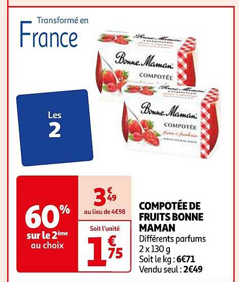 compotée de fruits bonne maman