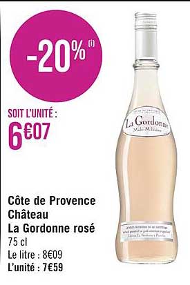 côte de provence château la gordonne rosé
