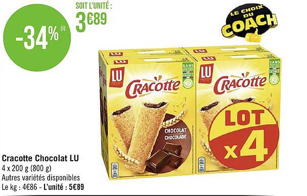 Cracotte Chocolat Lu