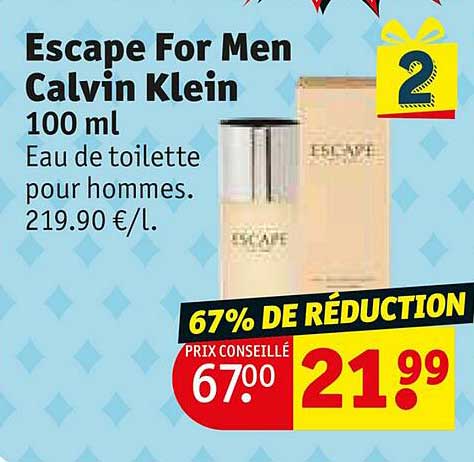 escape for men calvin klein