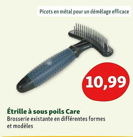 étrille à sous poils care