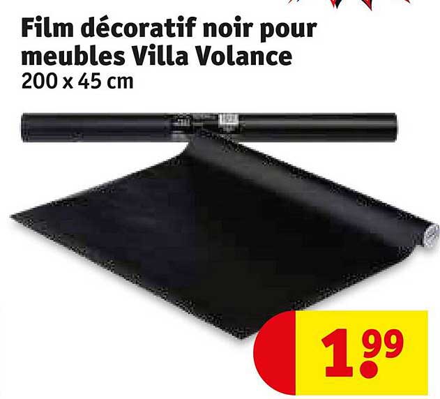 film décoratif noir pour meubles villa volance