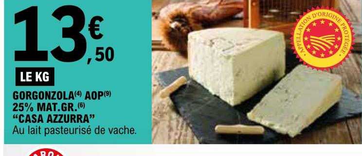 gorgonzola aop 25% mat.gr. "casa azzurra"