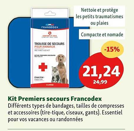 kit premiers secours francodex
