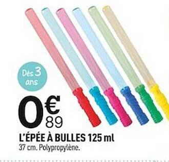 L'épée à Bulles 125ml
