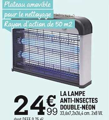 la lampe anti-insectes double-néon