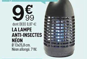 la lampe anti-insectes néon