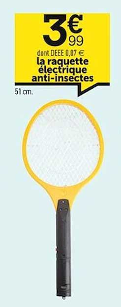 la raquette électrique anti-insectes