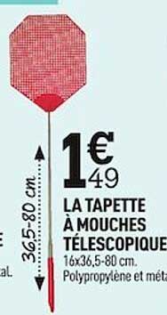 la tapette à mouches télescopique