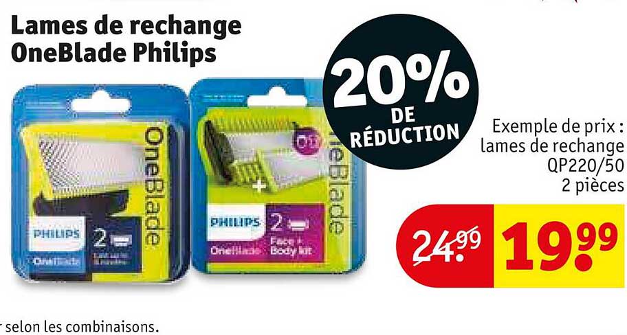 Lames De Rechange One Blade Philips