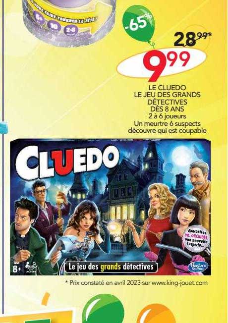 le cluedo le jeu des grands détectives dès 8 ans