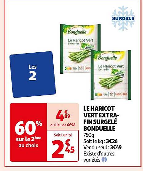 Le Haricot Vert Extra-fin Surgelé Bonduelle