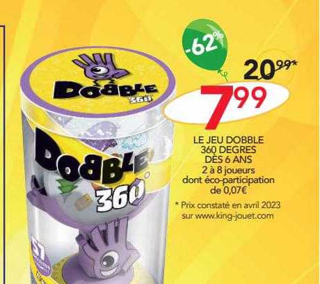 Le Jeu Dobble 360 Degres Dès 6 Ans