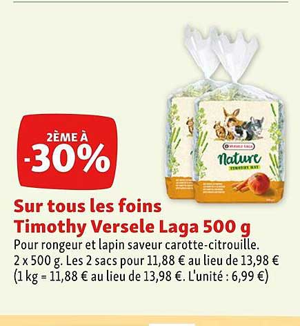 les foins timothy versele laga 500 g