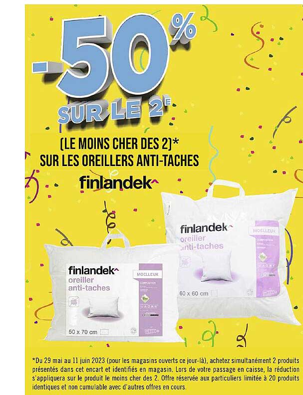 les oreillers anti-taches finlandek