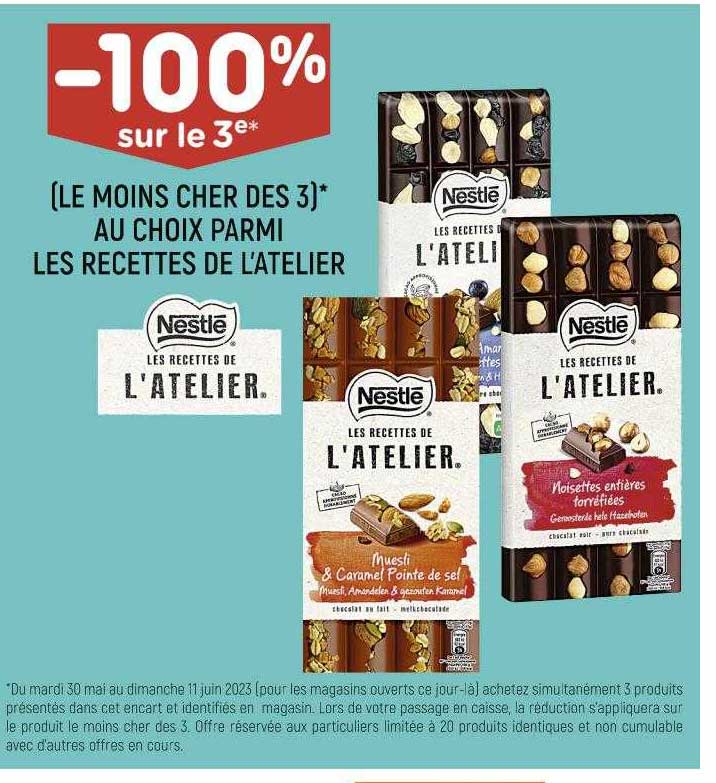 les recettes de l'atelier