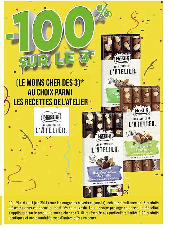 les recettes de l'atelier