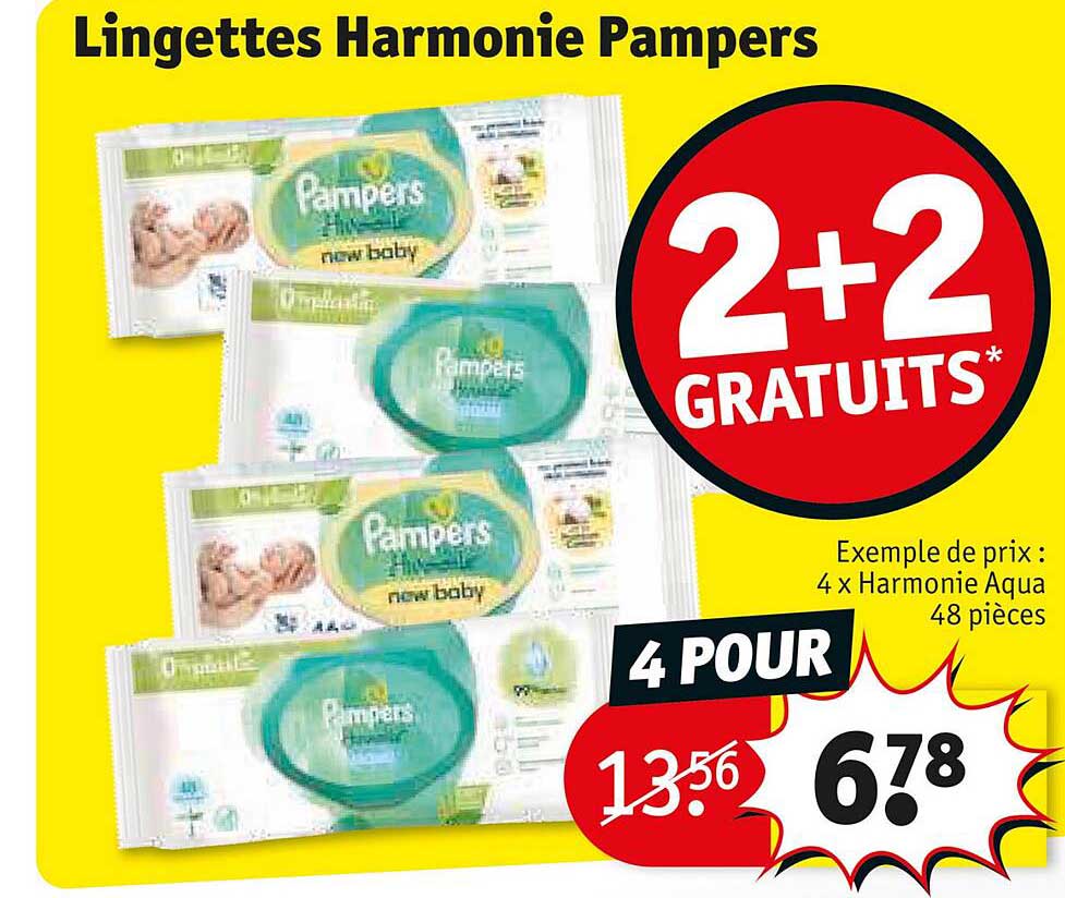 Lingettes Harmonie Pampers