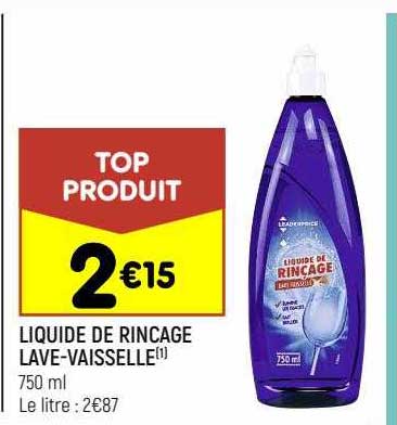 liquide de rinçage lave-vaisselle