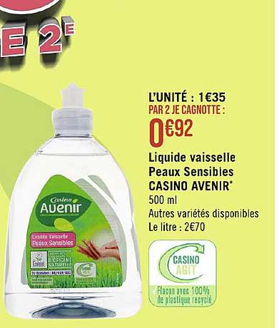 liquide vaisselle peaux sensibles casino avenir