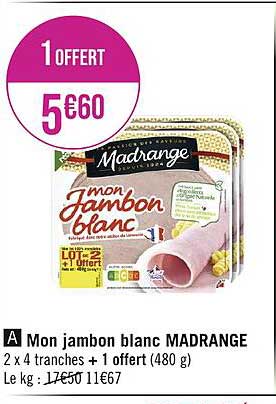 mon jambon blanc madrange