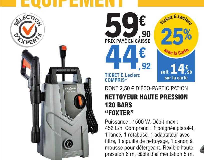 nettoyeur haute pression 120 bars "foxter"
