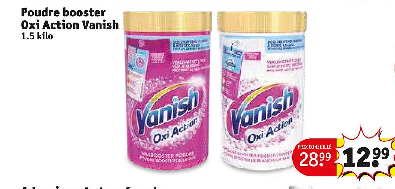 poudre booster oxi action vanish