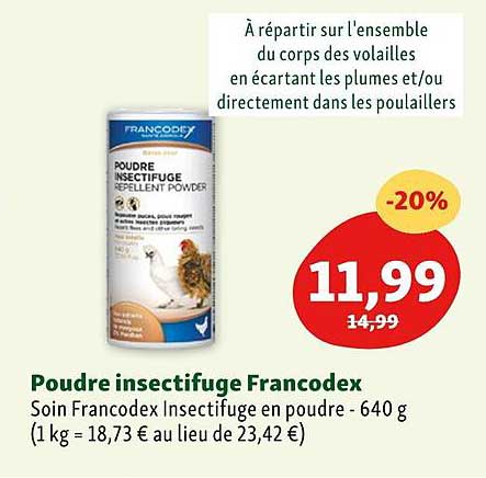poudre insectifuge francodex