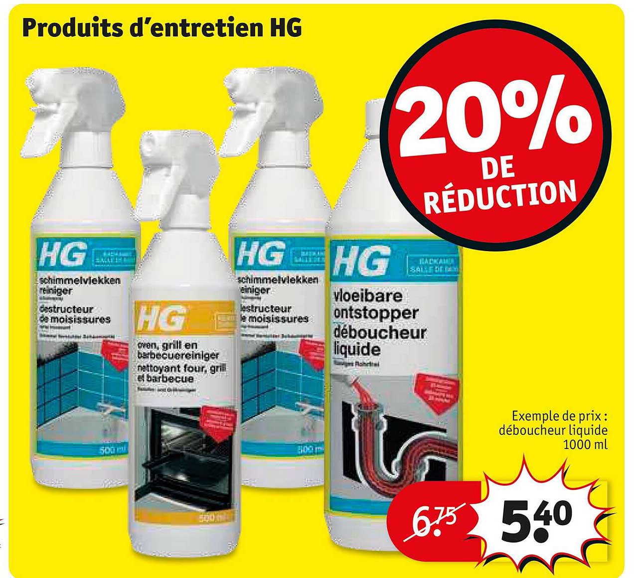 produits d'entretien hg