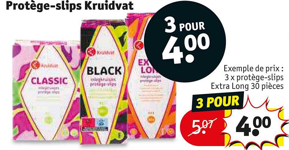 protège-slips kruidvat