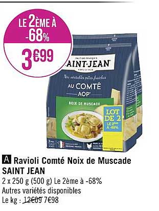ravioli comté noix de muscade saint jean