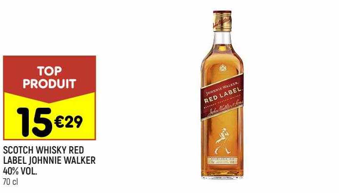 scotch whisky red label johnnie walker 40% vol.