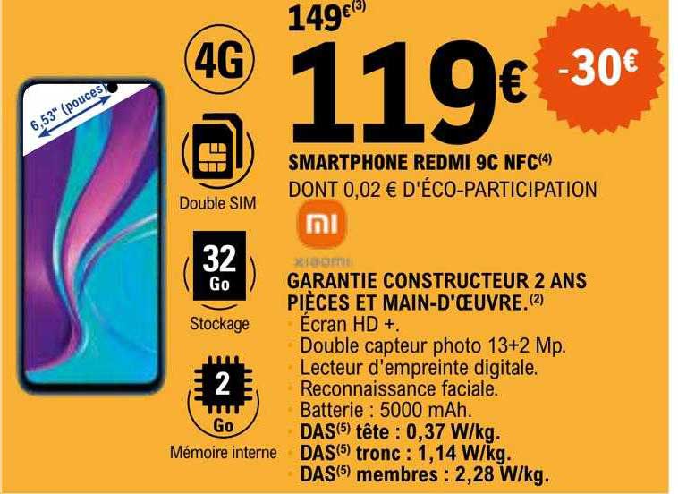 smartphone redmi 9c nfc