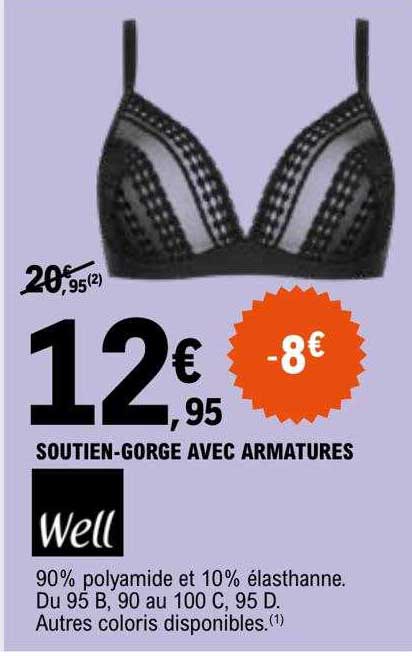 soutien-gorge avec armatures well
