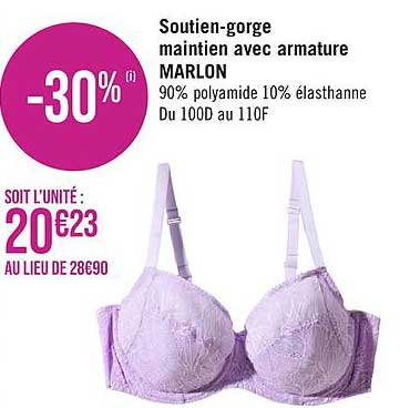 soutien-gorge maintien avec armature marlon