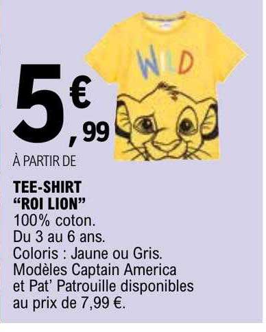 tee-shirt "roi lion"