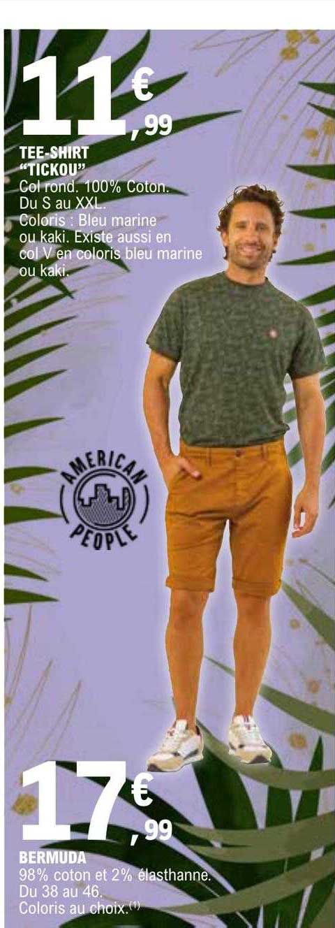 tee-shirt "tickou", bermuda