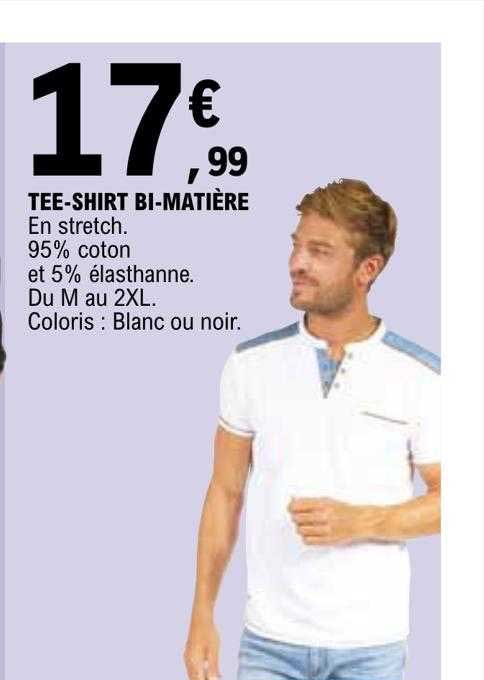 tee-shirt bi-matière