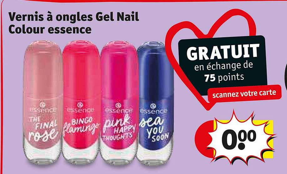 vernis à ongles gel nail colour essence
