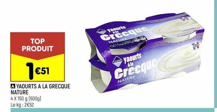 Yaourts à La Grecque Nature