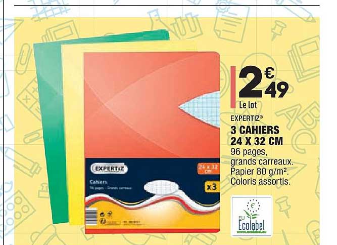 3 Cahiers 24 X 32 Cm Expertiz