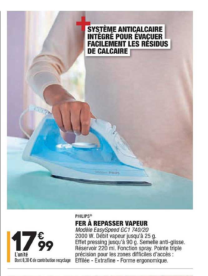 Fer à Repasser Vapeur Philips