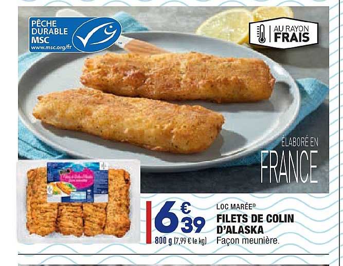 Filets De Colin D'alaska Loc Marée