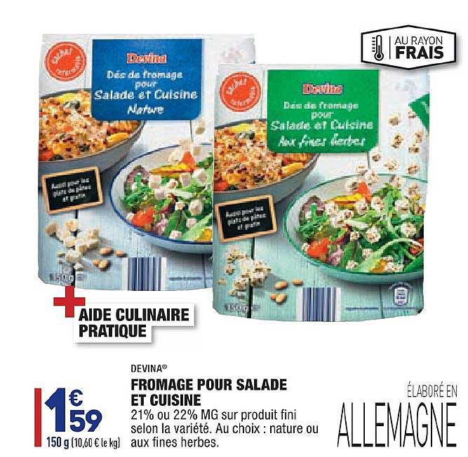 Fromage Pour Salade Et Cuisine Devina