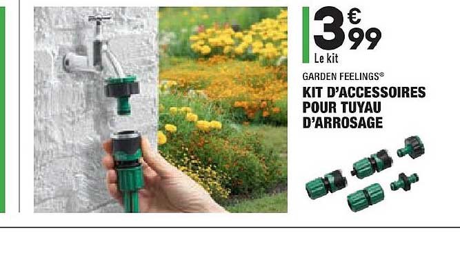 kit d'accessoires pour tuyau d'arrosage garden feelings