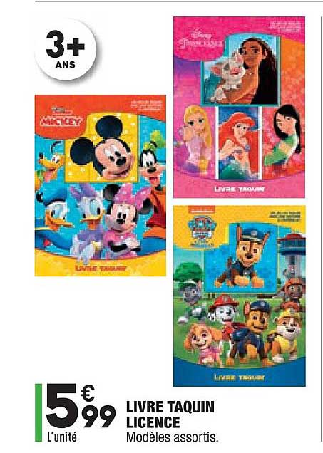 Livre Taquin Licence